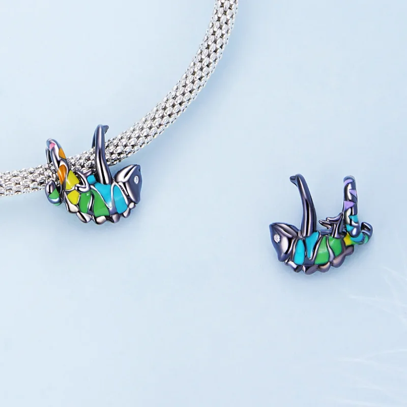 (slika za) Obesek kameleon v stilu Pandora - BSC694 - Ogled 4