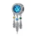 Obesek lovilec sanj s srebrnim safirjem v stilu Pandora - SCC1384