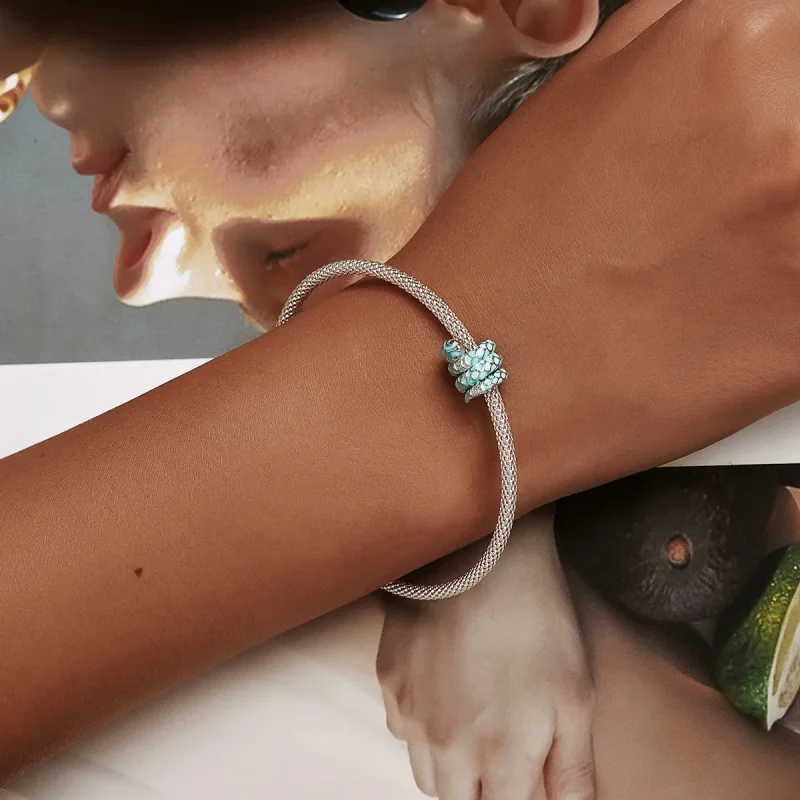 (slika za) Obesek modra kača v stilu Pandora - BSC576 - Ogled 6