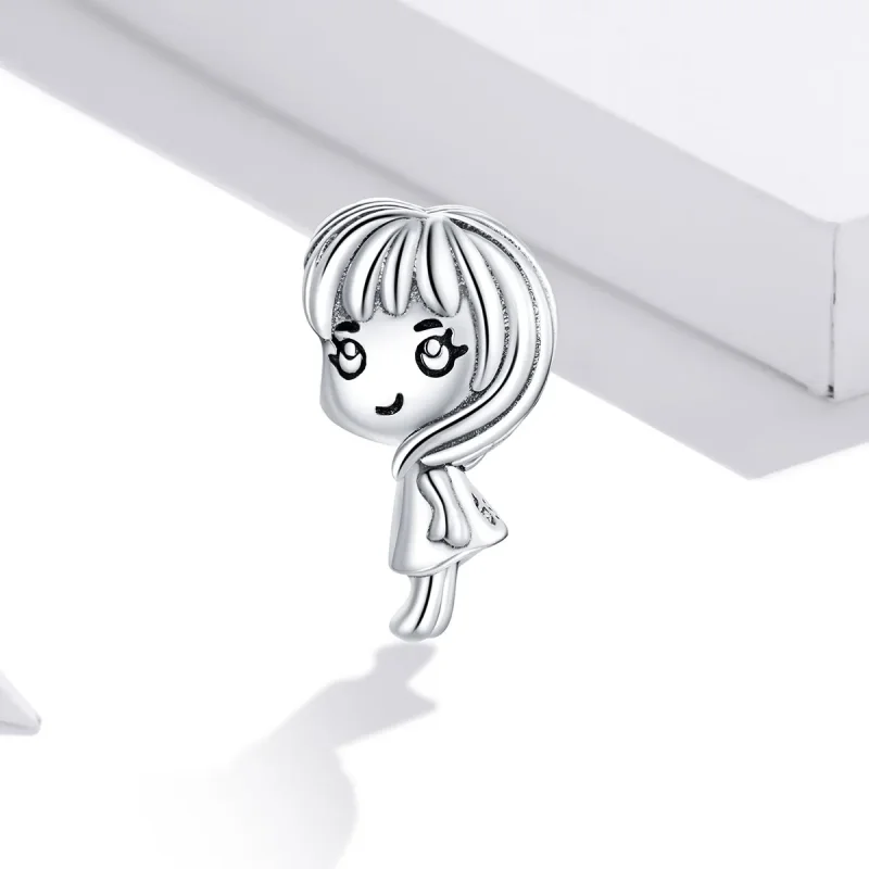 (slika za) Obesek Pandora Heartbeat Girl - BSC399 - Ogled 2