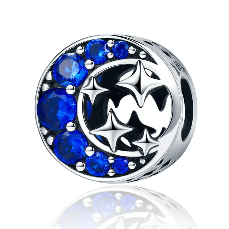 (slika za) Obesek Pandora Silver Star Moon Myth Charm - SCC184 - Slika izdelka