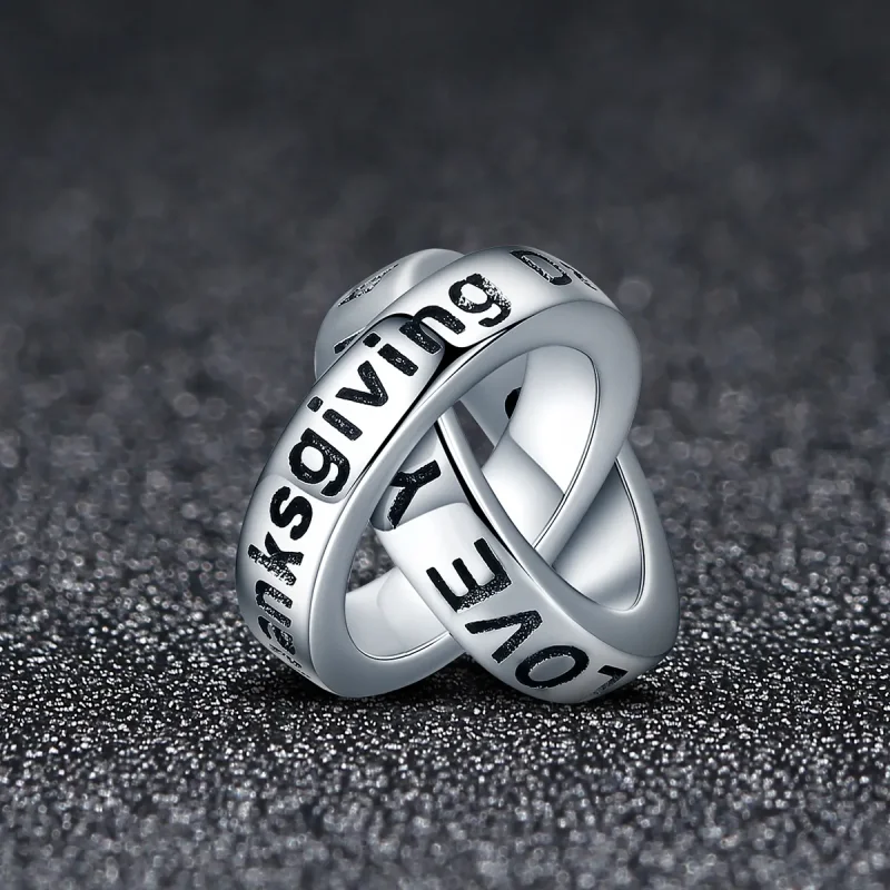 (slika za) Obesek Pandora Style Grateful to You - SCC227 - Ogled 2