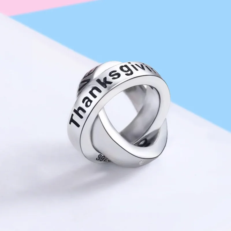 (slika za) Obesek Pandora Style Grateful to You - SCC227 - Ogled 3