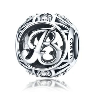 (slika za) Obesek Pandora Style Letter-B - SCC738-B