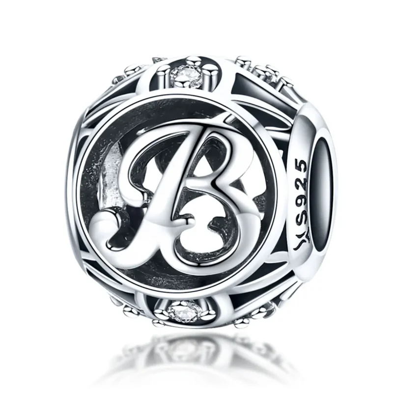 (slika za) Obesek Pandora Style Letter-B - SCC738-B - Slika izdelka