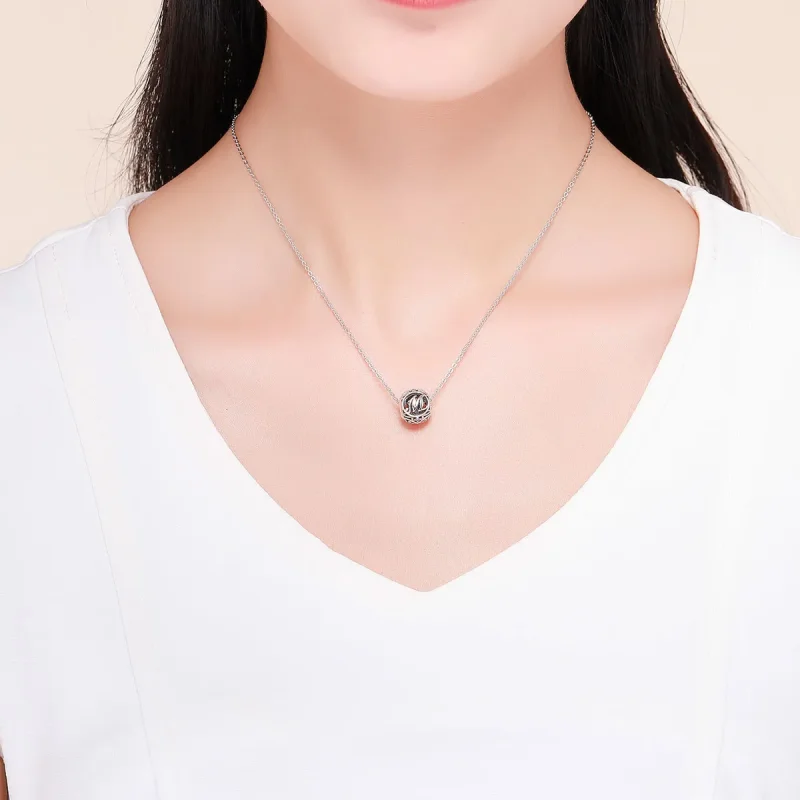(slika za) Obesek Pandora Style Letter-M - SCC738-M - Ogled 5