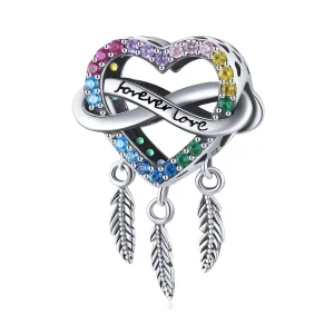 (slika za) Obesek Pandora Style Love Dream Catcher - BSC506