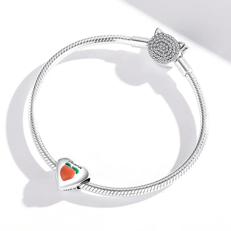 (slika za) Obesek Pandora Style Love Peach - SCC1951 - Ogled 4