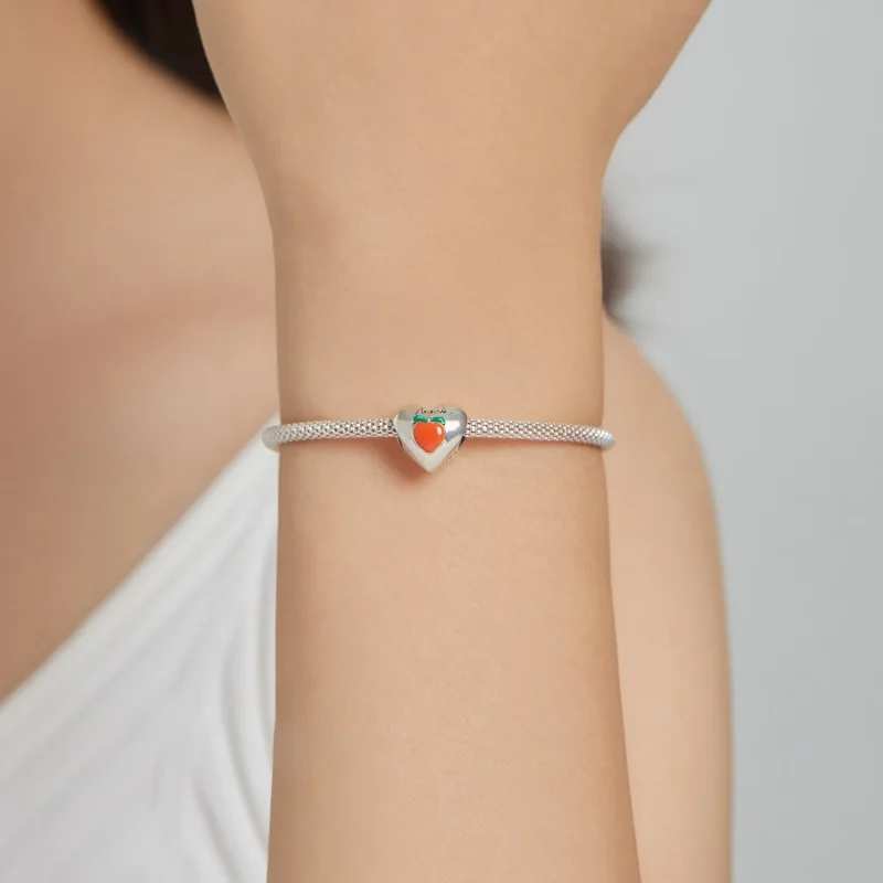 (slika za) Obesek Pandora Style Love Peach - SCC1951 - Ogled 5