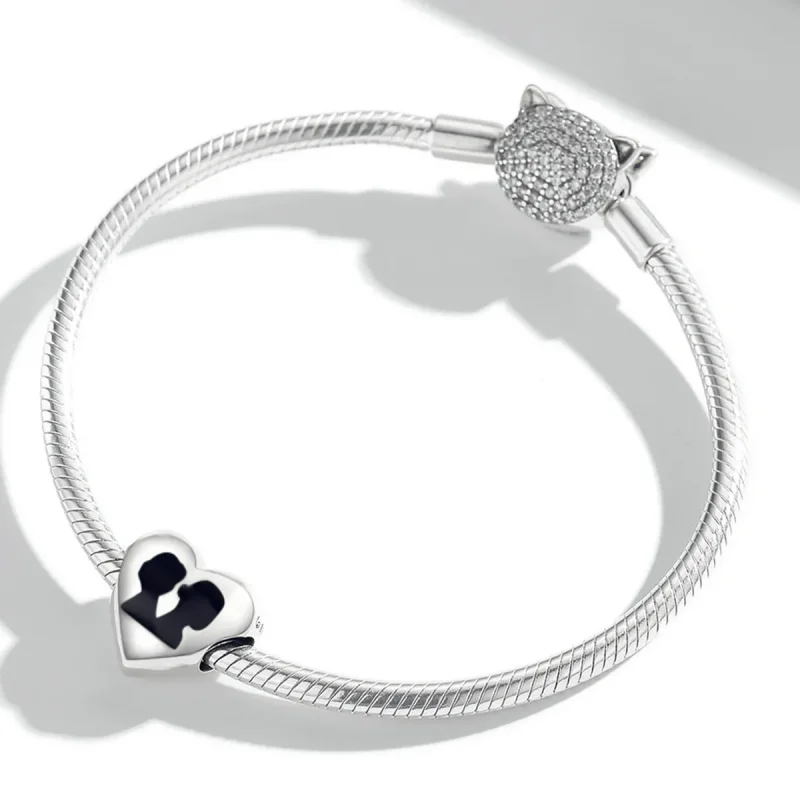 (slika za) Obesek Pandora Style Love Silhuette - BSC549 - Ogled 3
