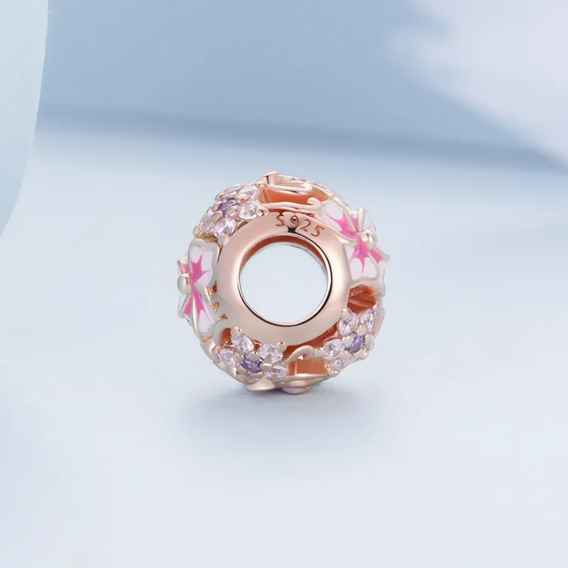 (slika za) Obesek Pandora Style Pink Sakura - BSC643 - Ogled 3