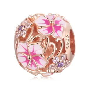 (slika za) Obesek Pandora Style Pink Sakura - BSC643