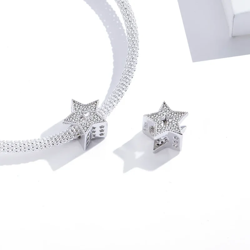 (slika za) Obesek Pandora Style Shining Starry Sky - BSC210 - Ogled 3