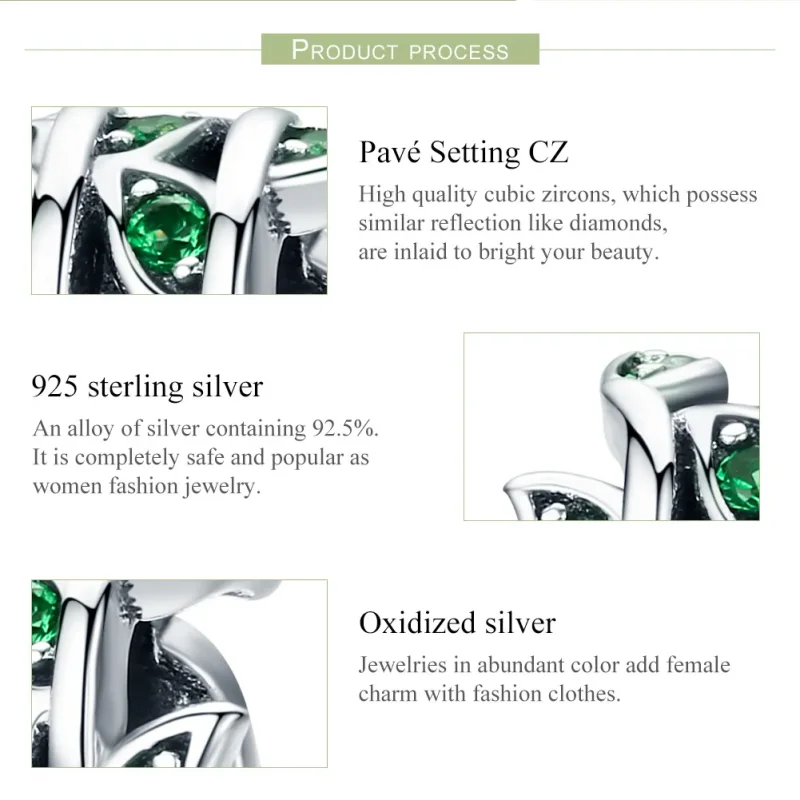 (slika za) Obesek Pandora Style Silver Spring Is Beginning Shine - SCC567 - Ogled 8