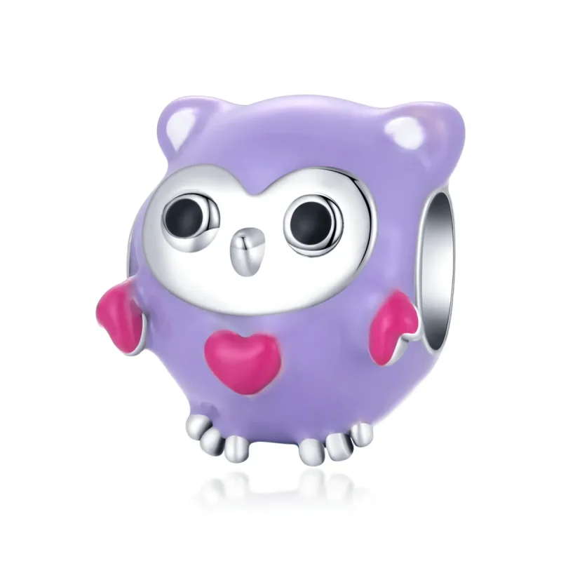 (slika za) Obesek s šaljivo sovo v stilu Pandora - SCC1932 - Slika izdelka