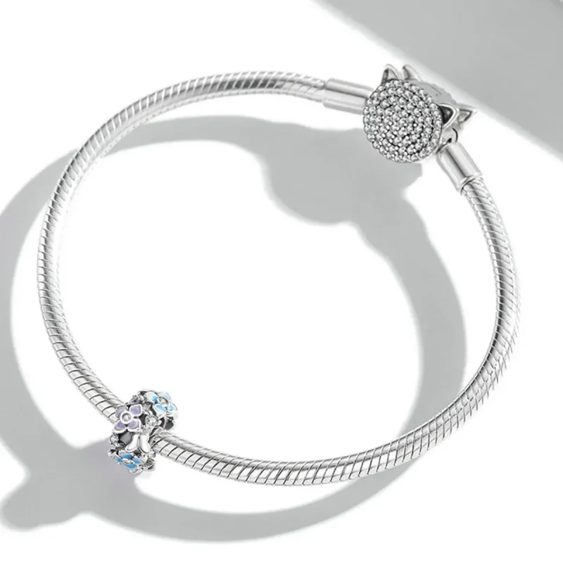 (slika za) Obesek s cvetličnimi metulji v slogu Pandora - SCC2063 - Ogled 3