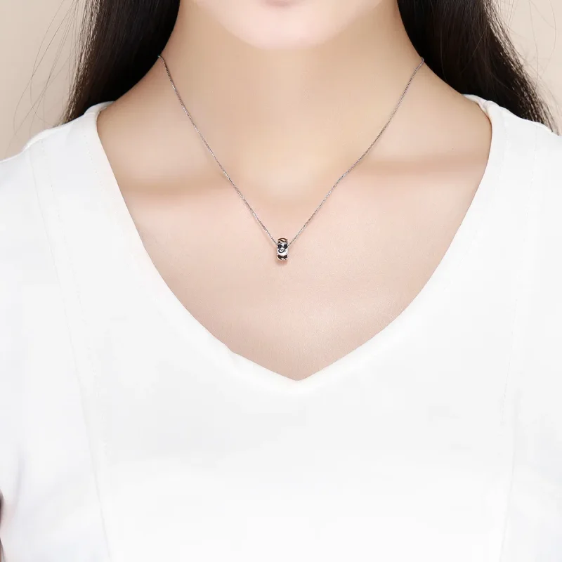 (slika za) Obesek s silhueto mačke v stilu Pandora - SCC825 - Ogled 5