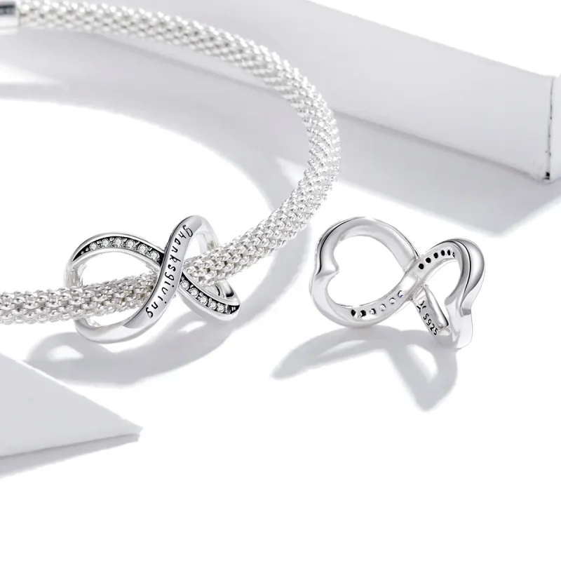(slika za) Obesek s simbolom neskončnosti v stilu Pandora - SCC1636 - Ogled 4