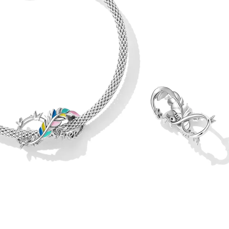 (slika za) Obesek s simbolom neskončnosti v stilu Pandora - SCC2322 - Ogled 4