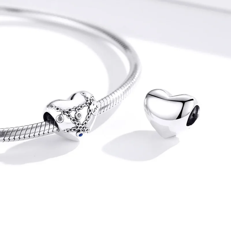 (slika za) Obesek s ključavnico v obliki srca Pandora - SCC1538 - Ogled 2