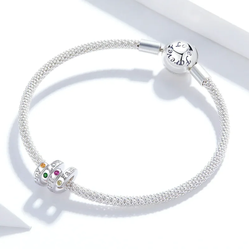 (slika za) Obesek s ključnimi besedami za zahvalni dan v stilu Pandora - BSC341 - Ogled 3