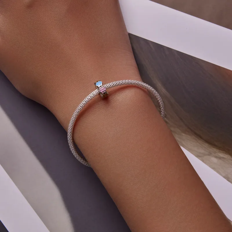 (slika za) Obesek s smešnim obrazom v pisanem oblaku Pandora Style - SCC2188 - Ogled 5