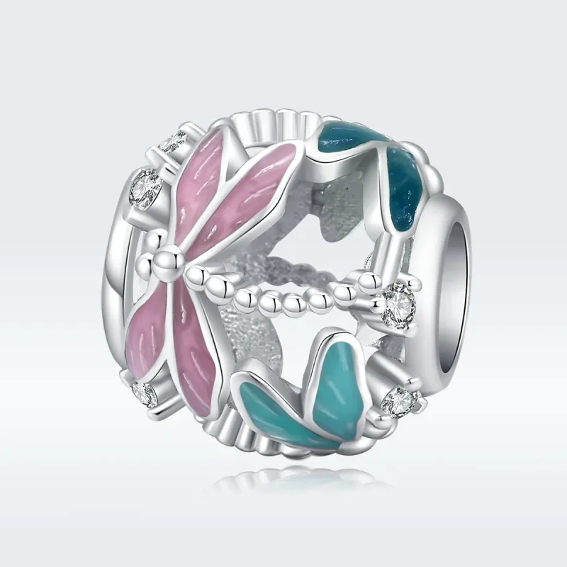 (slika za) Obesek s srebrnim kačjim pastirjem v stilu Pandora - BSC198 - Ogled 5