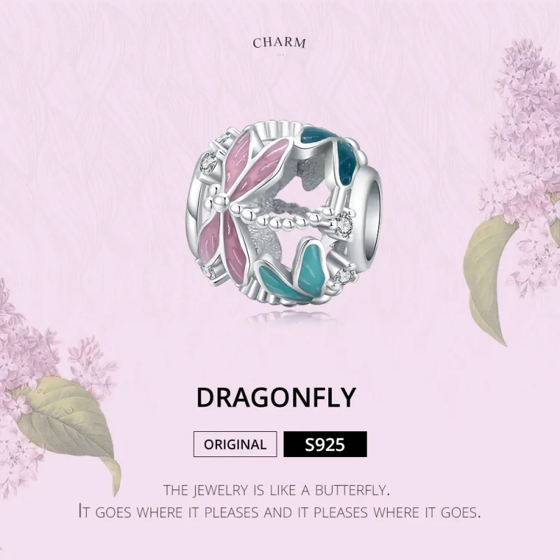 (slika za) Obesek s srebrnim kačjim pastirjem v stilu Pandora - BSC198 - Ogled 6