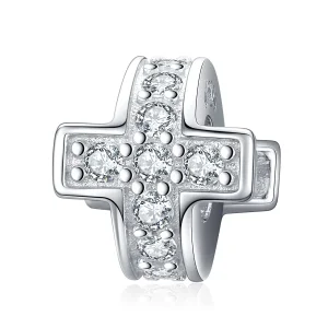 (slika za) Obesek s srebrnim križem v stilu Pandora - SCC1292