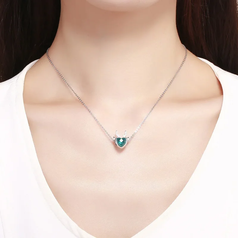 (slika za) Obesek s srebrnim losom v stilu Pandora - SCC1022 - Ogled 5