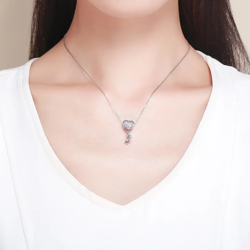 (slika za) Obesek s srebrnim medvedom in balonom v stilu Pandora - SCC1054 - Ogled 5