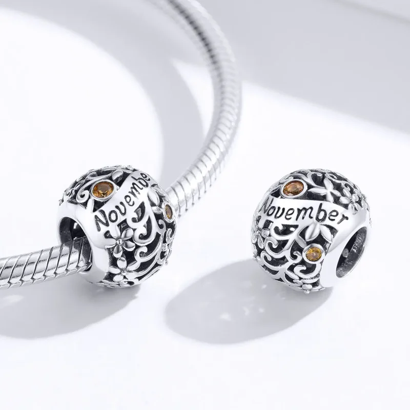 (slika za) Obesek s srebrnim novembrskim rojstnim kamnom Pandora Style - SCC1385-11 - Ogled 2