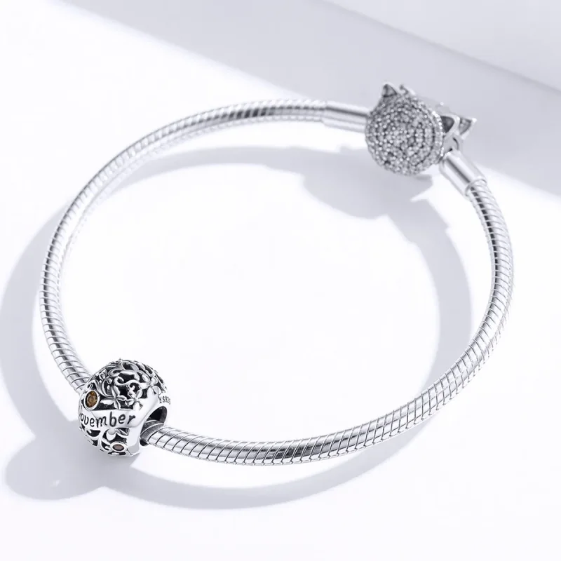 (slika za) Obesek s srebrnim novembrskim rojstnim kamnom Pandora Style - SCC1385-11 - Ogled 3