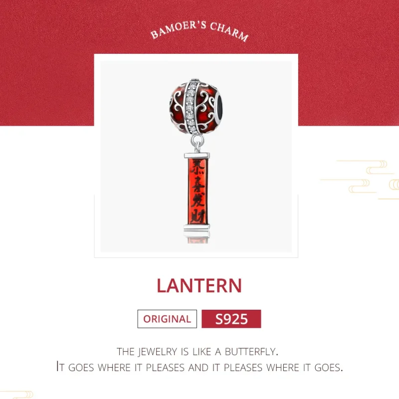 (slika za) Obesek s srebrno lučko v stilu Pandora - BSC134 - Ogled 8