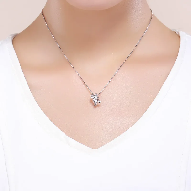 (slika za) Obesek s srebrno sladko pentljo v stilu Pandora - SCC773 - Ogled 5