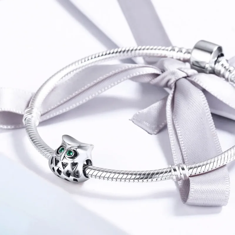 (slika za) Obesek s srebrno sovo v stilu Pandora - SCC424 - Ogled 4