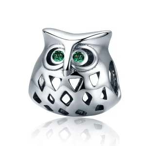 (slika za) Obesek s srebrno sovo v stilu Pandora - SCC424