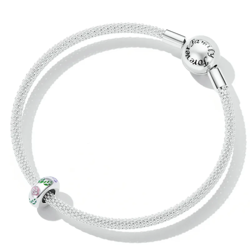 (slika za) Obesek s črčkami v obliki rože Pandora - BSC596 - Ogled 5