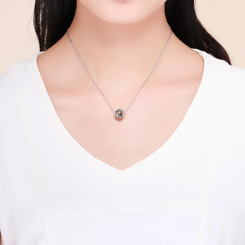 (slika za) Obesek s črko E v stilu Pandora - SCC738-E - Ogled 5