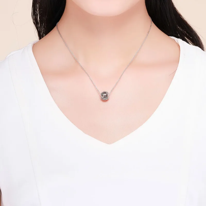 (slika za) Obesek s črko H v stilu Pandora - SCC738-H - Ogled 5