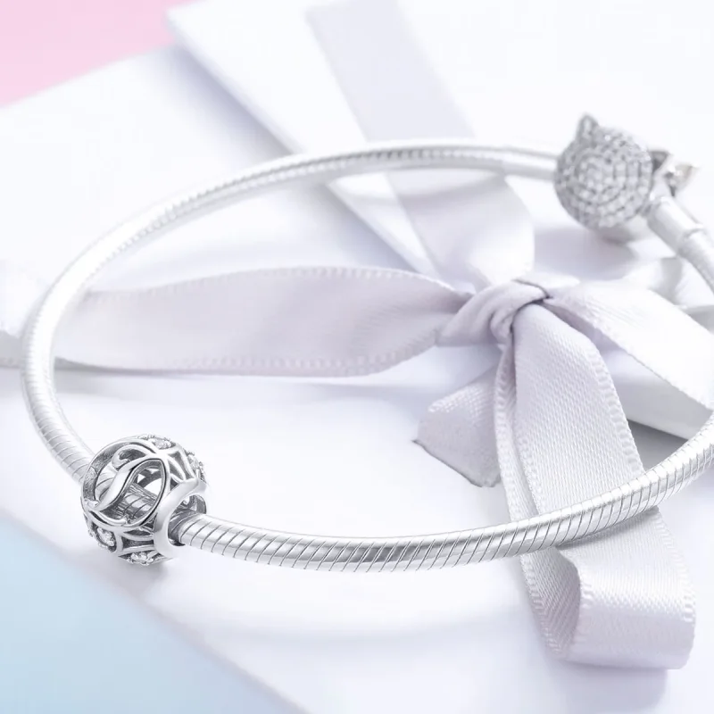 (slika za) Obesek s črko I v stilu Pandora - SCC738-I - Ogled 4