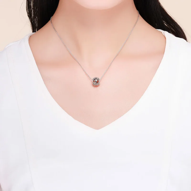 (slika za) Obesek s črko J v stilu Pandora - SCC738-J - Ogled 5