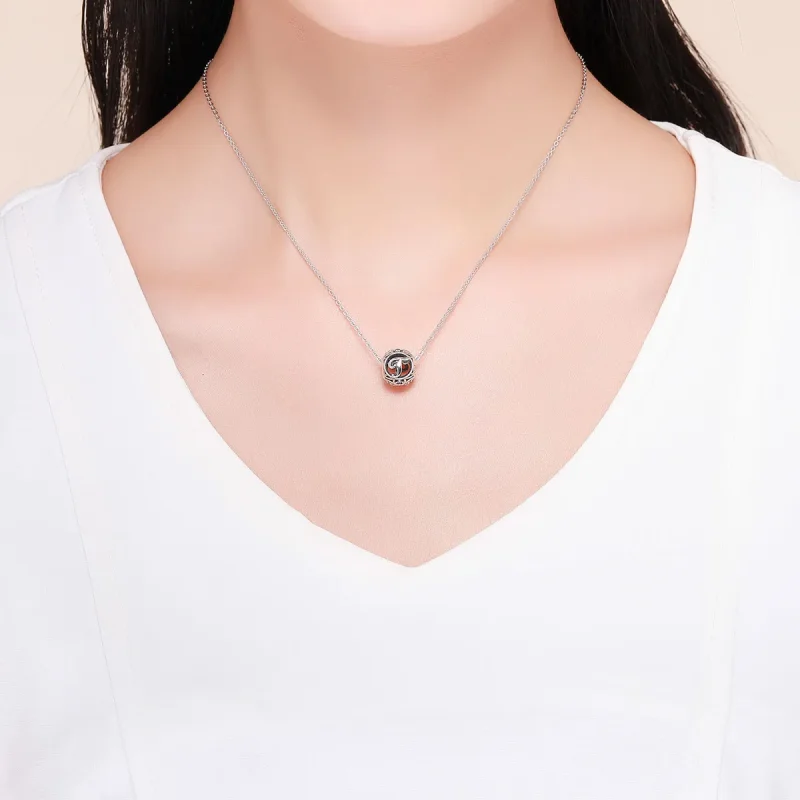 (slika za) Obesek s črko T v slogu Pandora - SCC738-T - Ogled 5