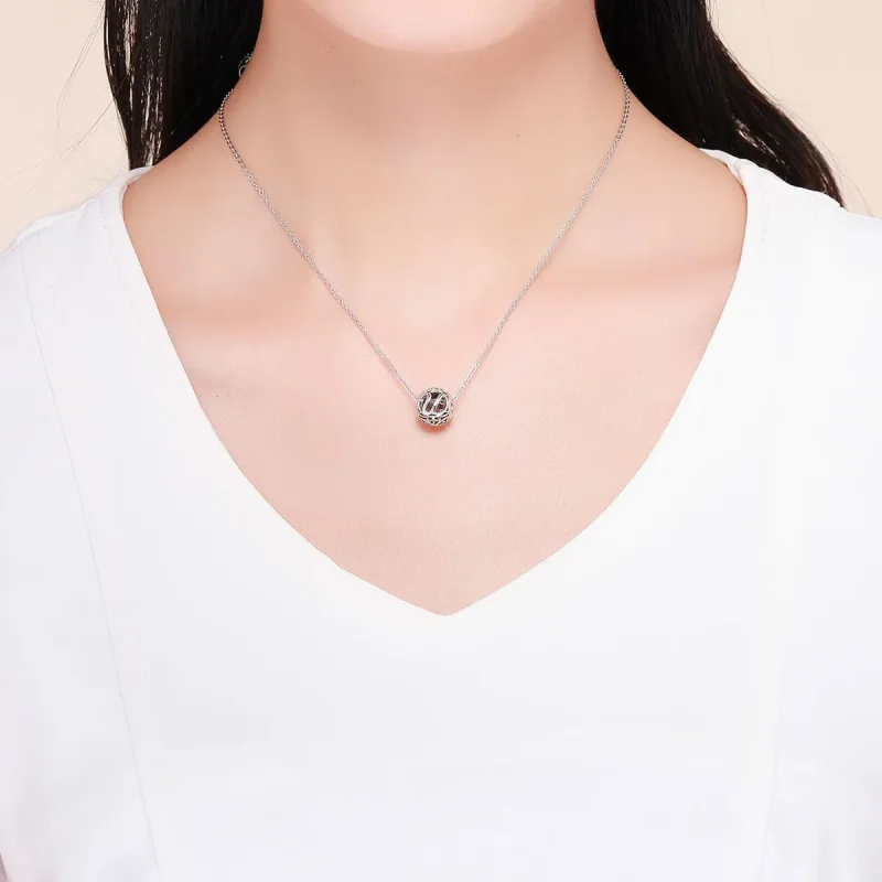 (slika za) Obesek s črko U v stilu Pandora - SCC738-U - Ogled 5