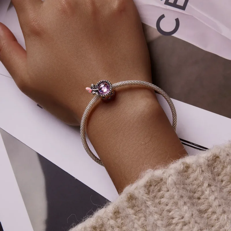 (slika za) Obesek vilinska krogla v stilu Pandora - BSC591 - Ogled 5