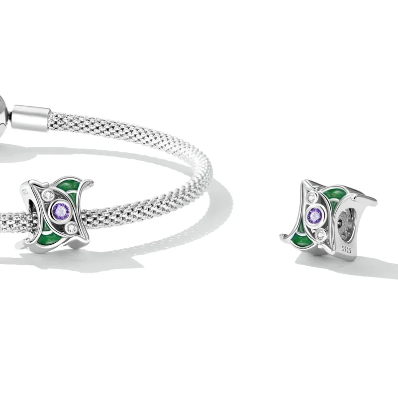 (slika za) Obesek z distančniki iz vijoličnega cirkonija Pandora Style Art - SCC2294 - Ogled 4