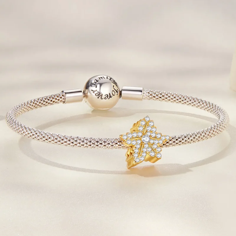 (slika za) Obesek z javorjevim listom v stilu Pandora - BSC673 - Ogled 5