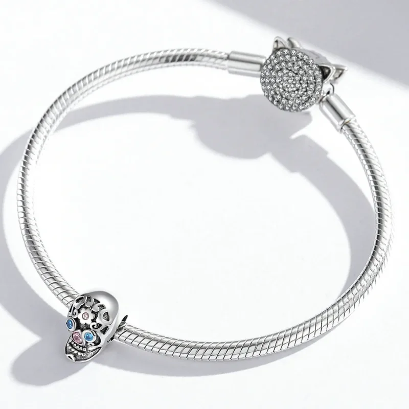 (slika za) Obesek z odprto lobanjo v slogu Pandora - BSC524 - Ogled 4