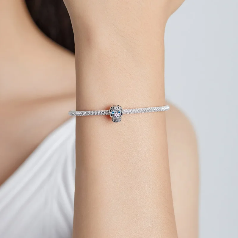 (slika za) Obesek z odprto lobanjo v slogu Pandora - BSC524 - Ogled 5