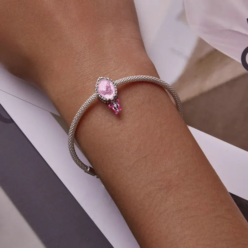 (slika za) Obesek z ogledalom princese v stilu Pandora - SCC2205 - Ogled 6